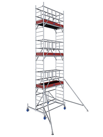KRAUSE Rusztowanie aluminiowe PROTEC XS wys.rob. 7,80m | system GUARDMATIC